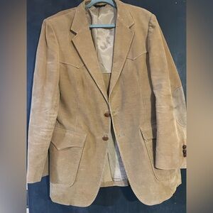 Wrangler Corduroy Tan Blazer